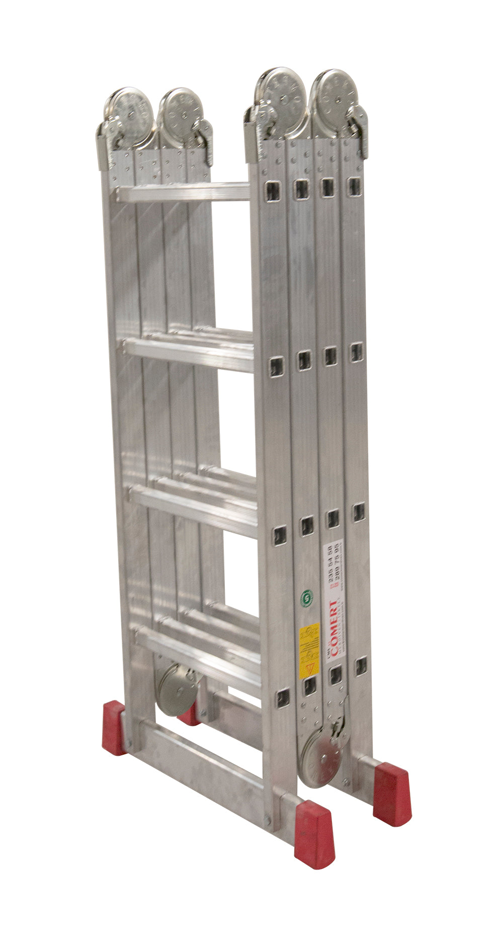 4X3 Basamaklı Akrobat Merdiven 375 Cm Katlanır Çok Amaçlı Alüminyum Merdiven (AKR.375)