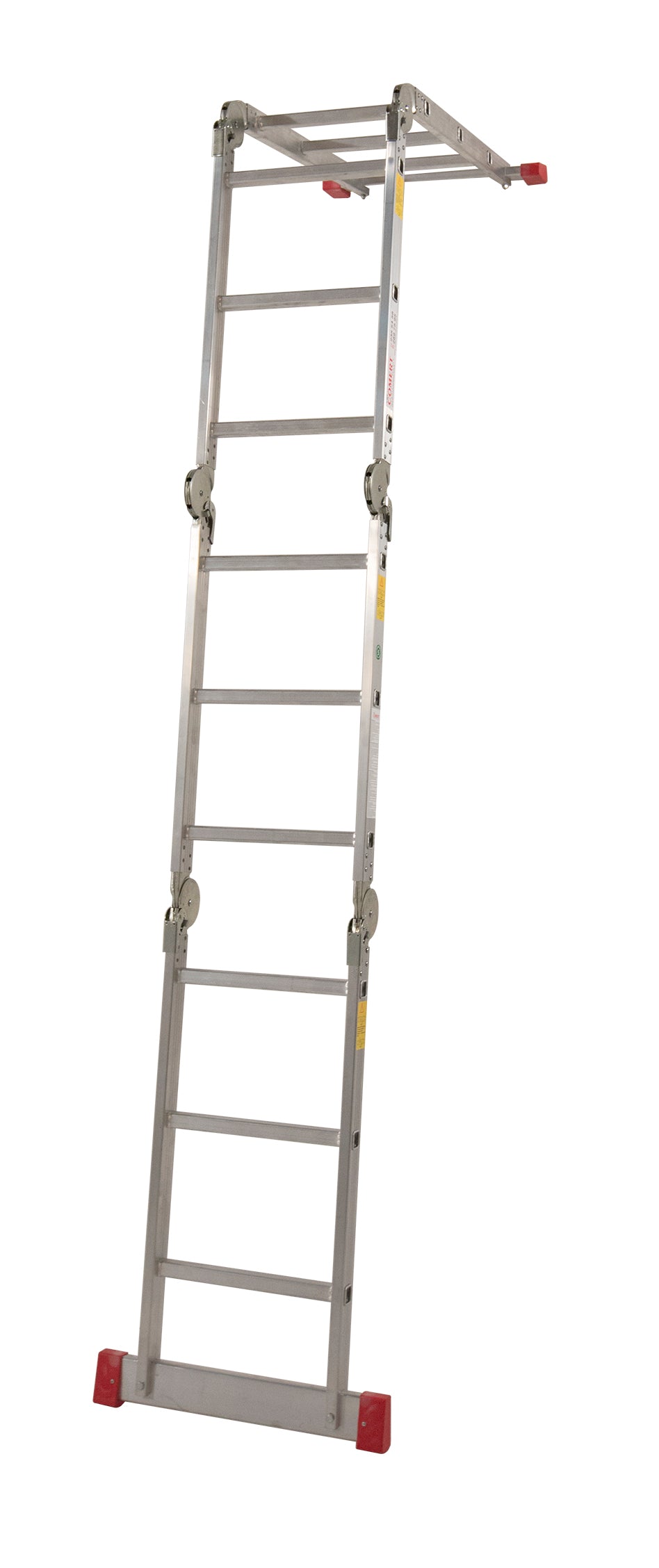 4X3 Basamaklı Akrobat Merdiven 375 Cm Katlanır Çok Amaçlı Alüminyum Merdiven (AKR.375)
