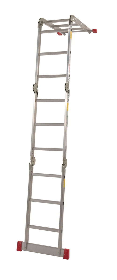 4X3 Basamaklı Akrobat Merdiven 375 Cm Katlanır Çok Amaçlı Alüminyum Merdiven (AKR.375)